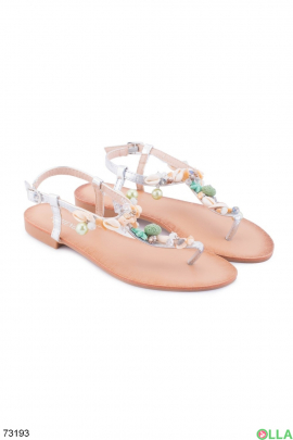 Women's sandals with nautical decor