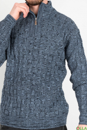 Men's blue-blue sweater
