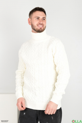 Чоловічий білий светр