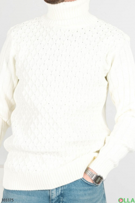 Мужской белый свитер