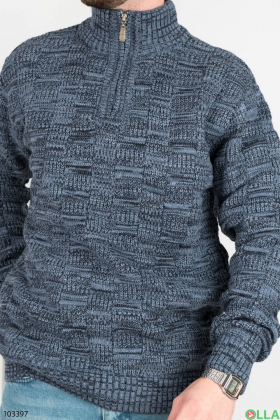 Men's blue-blue sweater