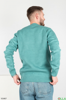 Мужской бирюзовый свитер