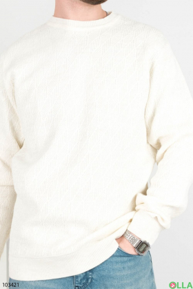 Мужской белый свитер