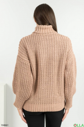 Женский бежевый свитер