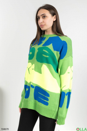 Women's multi-colored sweater
