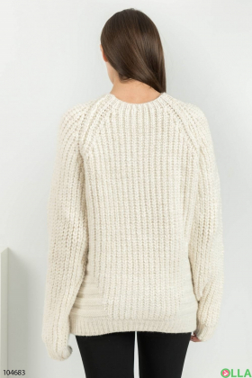 Women's light beige sweater