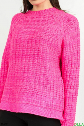 Женский розовый свитер
