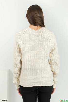 Женский светло-бежевый свитер
