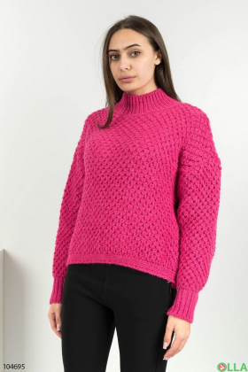 Жіночий малиновий светр