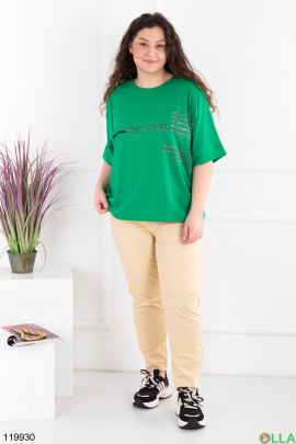 Women's green batal T-shirt