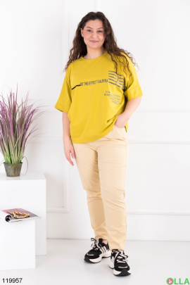 Women's yellow T-shirt batal
