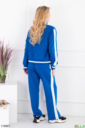 Women's blue sports suit