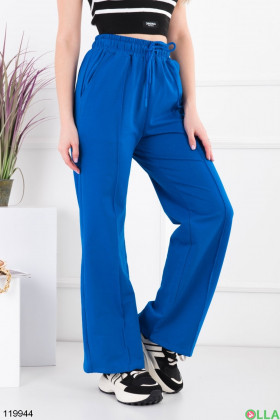 Жіночі сині спортивні брюки-палаццо