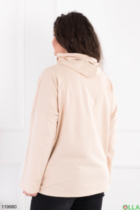 Women's light beige batal windbreaker jacket