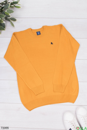 Мужской желтый свитер