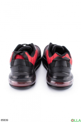 Мужские черно-красные кроссовки