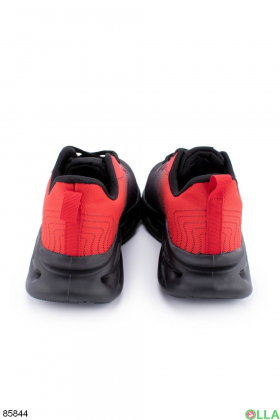 Мужские черно-красные кроссовки