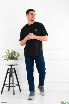 Men's black batal t-shirt with print
