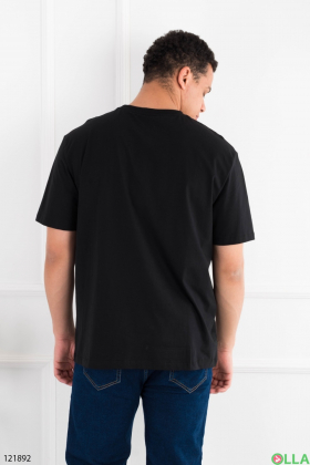 Men's black batal t-shirt with print
