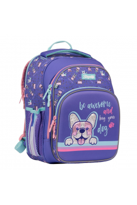 Рюкзак шкільний 1Вересня S-106 Corgi, фіолетовий Фиолетовый