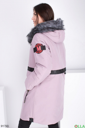 Жіноча зимова лиловая куртка