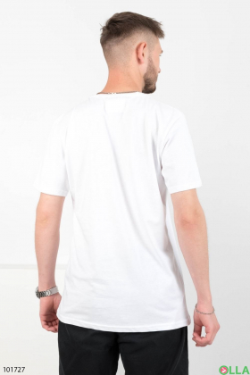 Чоловіча біла футболка з малюнком