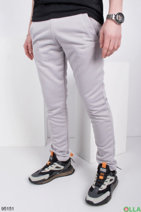 Мужские серые спортивные брюки