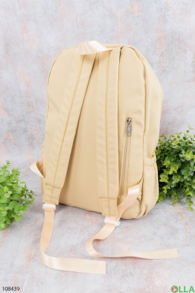 Жіночий блідо-жовтий рюкзак
