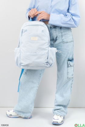 Жіночий блакитний рюкзак