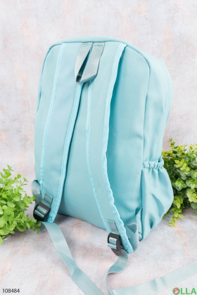 Женский голубой рюкзак