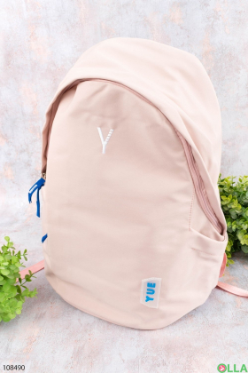 Women's light pink backpack