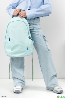 Women's light turquoise backpack