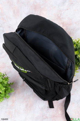Women's black backpack