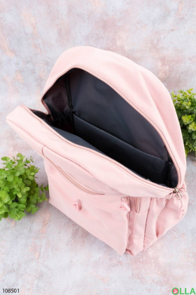 Женский розовый рюкзак
