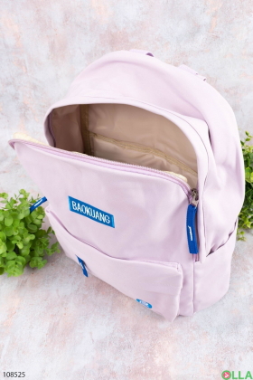 Жіночий блідо-рожевий рюкзак