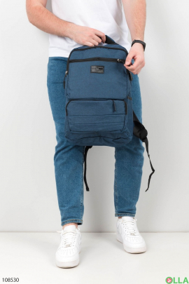 Чоловічий синій рюкзак