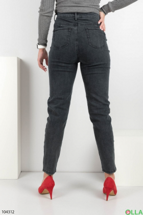 Женские серые джинсы