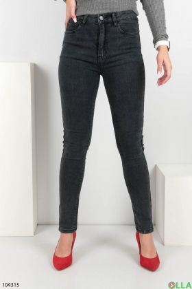 Women's gray skinny jeans