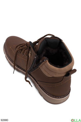 Мужские коричневые ботинки