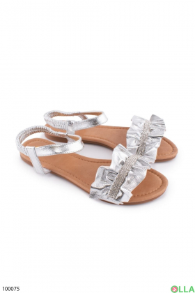 Women's silver sandals