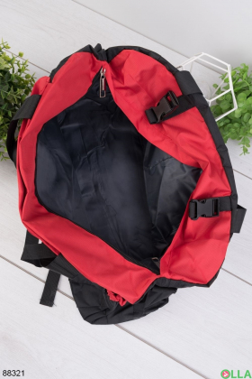 Чорно-червона спортивна сумка