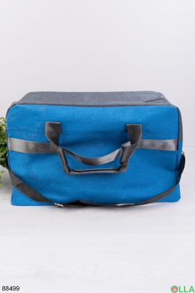 Серо-голубая спортивная сумка