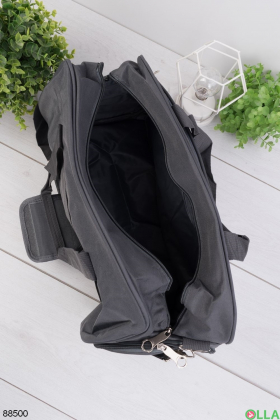 Темно-сіра спортивна сумка