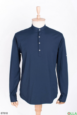 Men's classic navy blue shirt