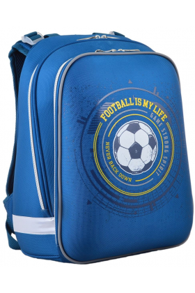 Рюкзак шкільний каркасний 1 Вересня H-12 Football, 38*29*15 Синий
