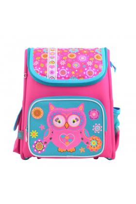 Рюкзак шкільний каркасний 1 Вересня H-17 Owl, 34.5*28*13.5 Розовый