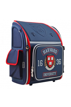 Рюкзак шкільний каркасний 1 Вересня H-18 Harvard, 35*28*14.5 Синий