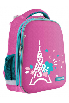 Рюкзак шкільний каркасний 1Вересня Н-12 Love Рaris Розовый