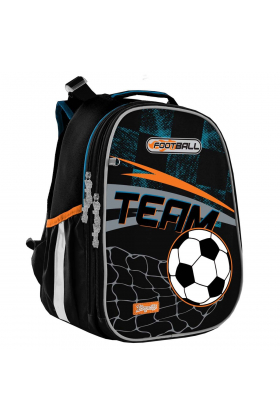 Рюкзак шкільний каркасний 1Вересня Н-25 Team football Черный