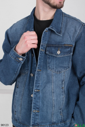Чоловіча синя джинсова куртка
